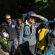The team exiting the cave on April 24, 2021.